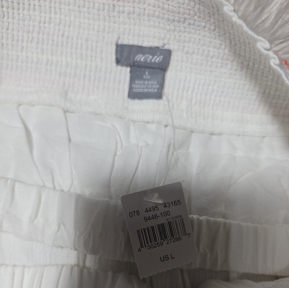 Aerie Tiered Strapless Top Boho Style NWT Sz Large - Picture 3 of 9